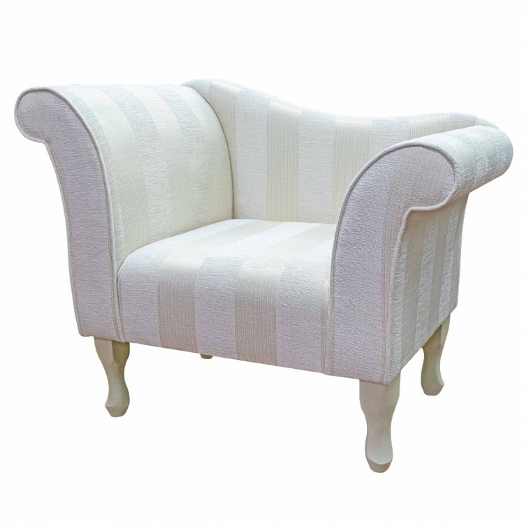 Chaise Chair in a Woburn Oyster Striped Fabric SR17064 | Beaumont