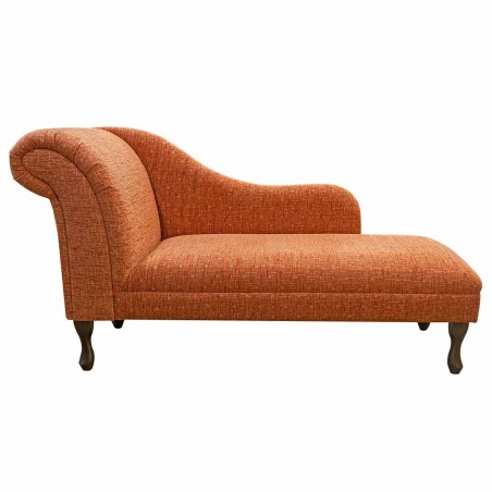 Large Chaise Longue in a Vintage Paprika Fabric SR15825 | Beaumont