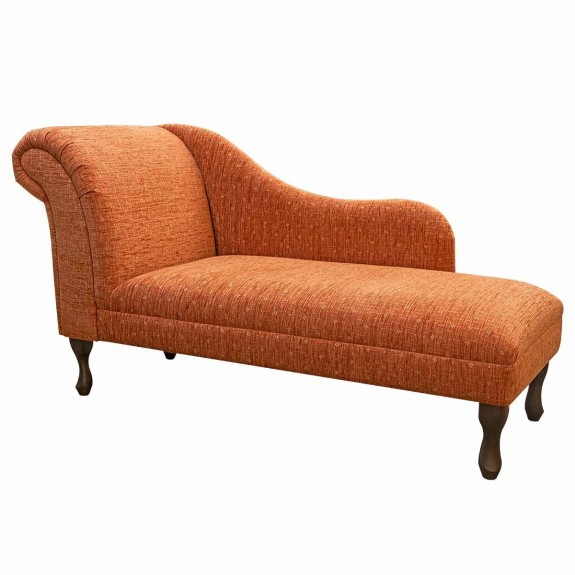 Large Chaise Longue in a Vintage Paprika Fabric SR15825 | Beaumont