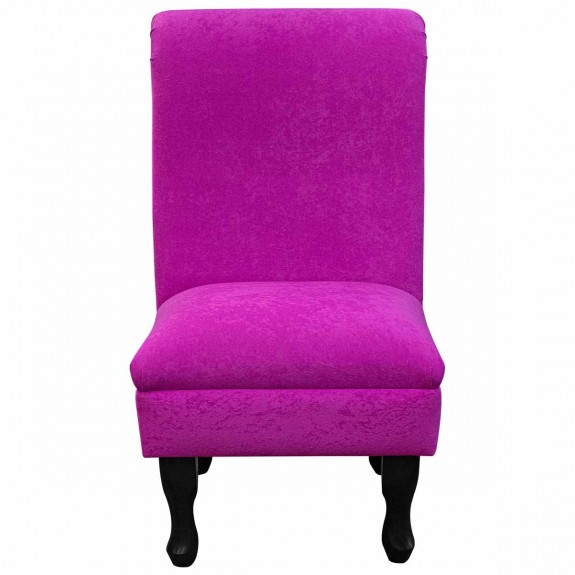 Bedroom Chair in a Plush Fuchsia Pink Fabric
