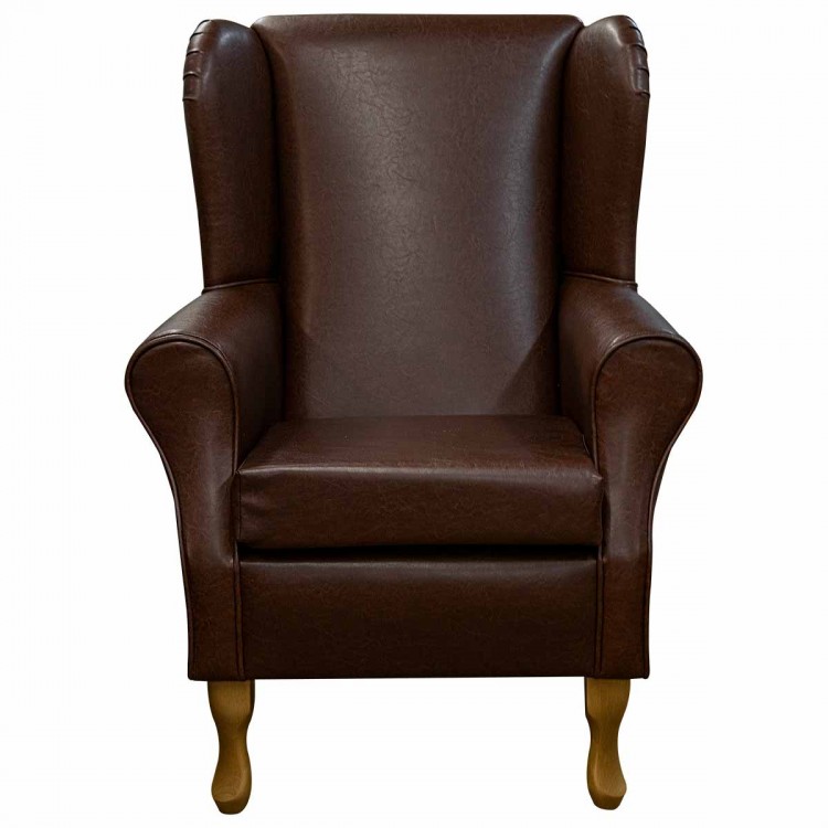 chestnut fireside chair