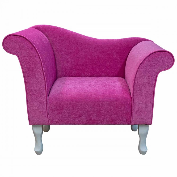 Chaise Chair in a Pimlico Crush Fuchsia Fabric SR16021 | Beaumont