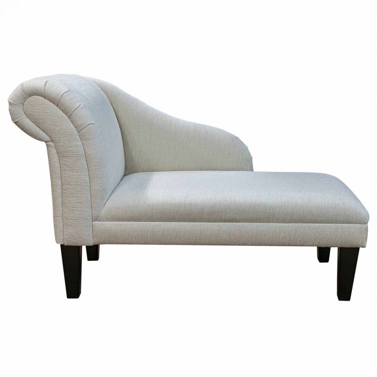 45" New Style Chaise Longue in a Woburn Plain Oyster Fabric -17094