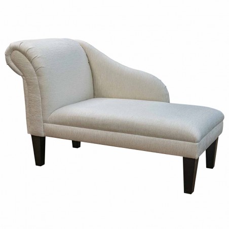 45" New Style Chaise Longue in a Woburn Plain Oyster Fabric -17094