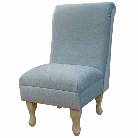 Bedroom Chair in a Pimlico Crush Duck Egg Fabric SR16009 | Beaumont