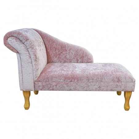 Chaise Longue in a Pastiche Crush Blush Pink Fabric SR18067 | Beaumont