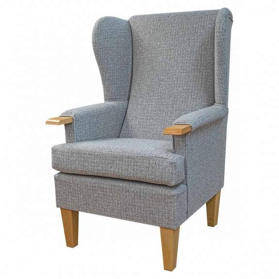 Kensington Orthopaedic Armchair in a Matuu Grey Weave Fabric