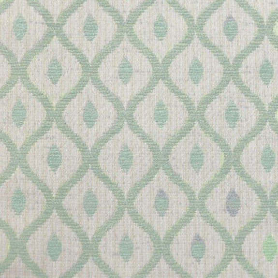 Storage Footstool, Ottoman, Pouffe in a Woburn Trellis Green Fabric