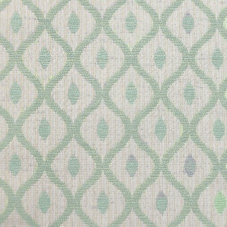 Storage Ottoman in Woburn Trellis Green SR17083 Fabric | Beaumont