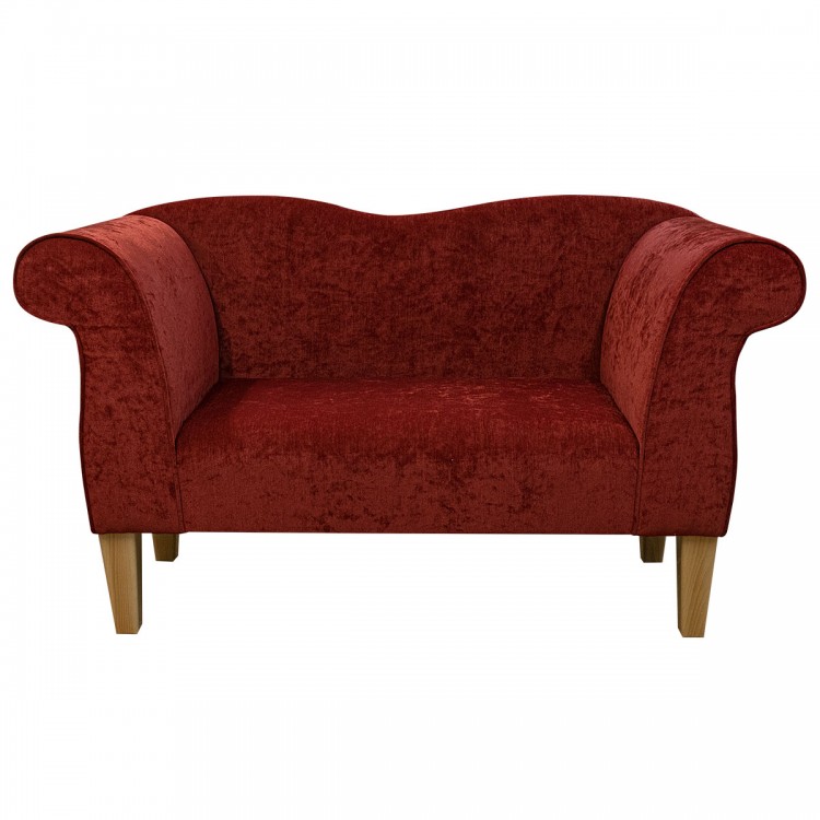 Small Chaise Sofa in Pimlico Crush Henna Fabric SR16020 | Beaumont