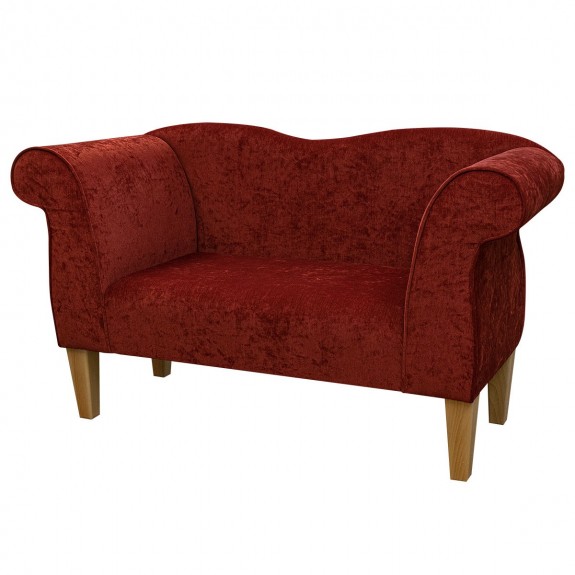 Small Chaise Sofa in Pimlico Crush Henna Fabric SR16020 | Beaumont